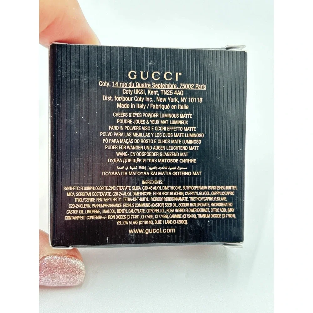 Gucci Blush De Beauté 05 Rosy Beige Luminous Matte Cheeks Eyes NIB 5.5g